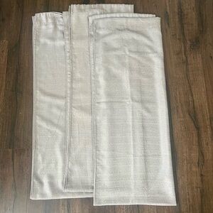 Three curtain panels 36x94 each